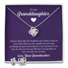 Love Knot Necklace - For Granddaughter From Grandmother