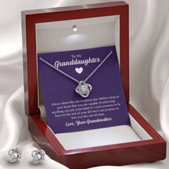 Love Knot Necklace - For Granddaughter From Grandmother
