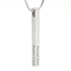 Custom Engraved 4-Sided Stick Necklace