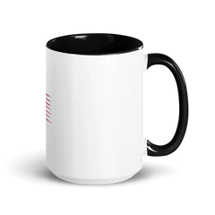 White Ceramic Mug with Color Inside
